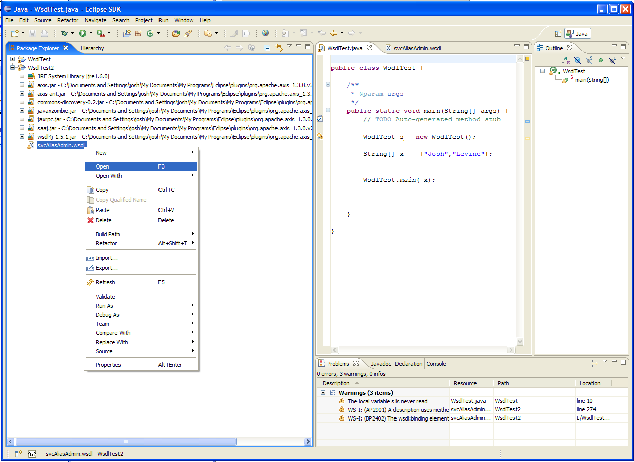 see the WSDL2Java choice