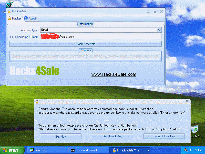 gmail password hacking software